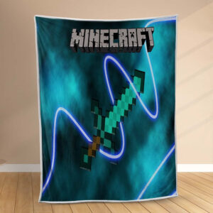 Plaid Épée Minecraft MC 01 Couverture Polaire Plaid Canapé