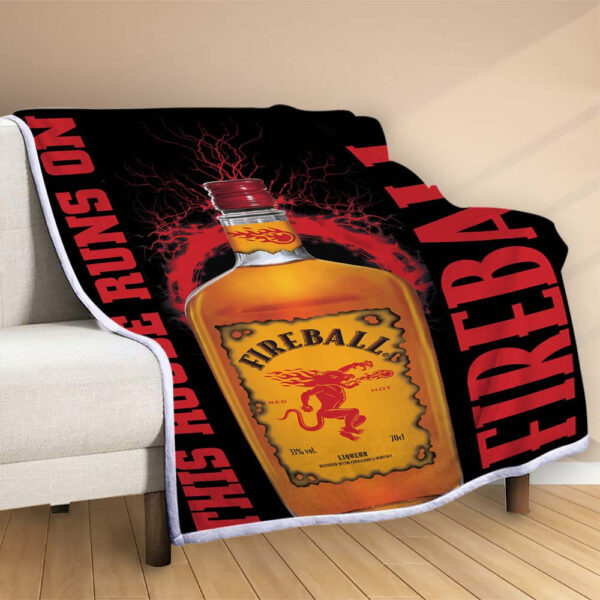 Plaid This House Runs On Fireball Couverture Polaire Plaid Canapé – Image 2