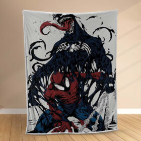 Plaid Venin Spiderman Marvel Couverture Polaire Plaid Canapé