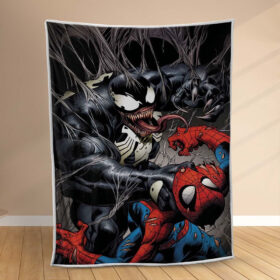 Plaid Venom Spiderman Marvel 2 Couverture Polaire Plaid Canapé