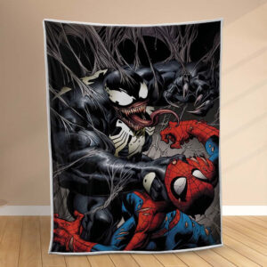 Plaid Venom Spiderman Marvel 2 Couverture Polaire Plaid Canapé