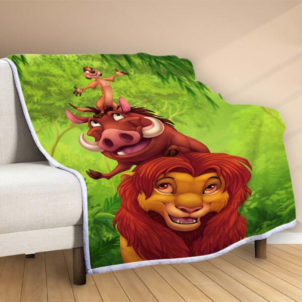 Plaid Les personnages du Roi Lion 1005 Couverture Polaire Plaid Canapé – Image 2
