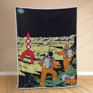 Plaid Les aventures de Tintin Couverture Polaire Plaid Canapé