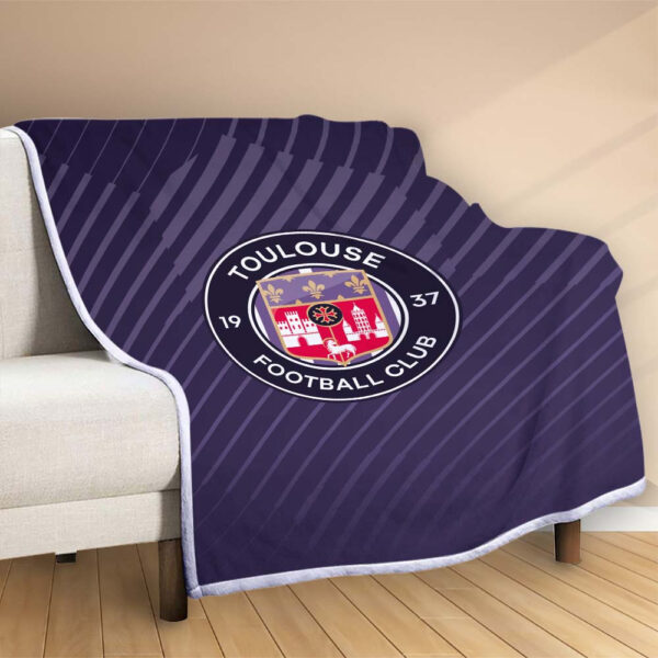 Plaid Toulouse FC 1 Couverture Polaire Plaid Canapé – Image 2