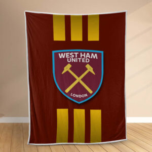 Plaid West Ham United Football Club 14 Couverture Polaire Plaid Canapé