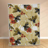 Plaid Ruche jaune Couverture Polaire Plaid Canapé