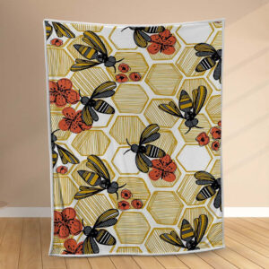 Plaid Ruche jaune Couverture Polaire Plaid Canapé