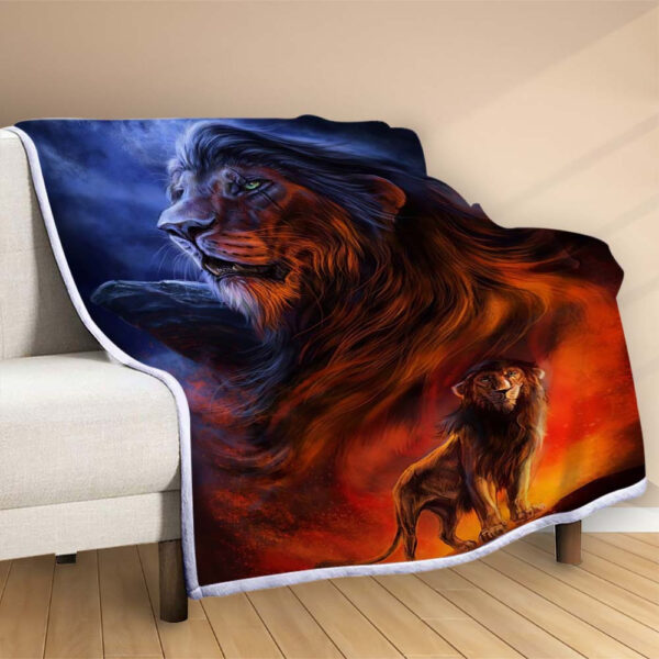 Plaid Le Roi Lion 1003 Couverture Polaire Plaid Canapé – Image 2