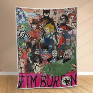 Plaid Personnages Tim Burton 1 Couverture Polaire Plaid Canapé