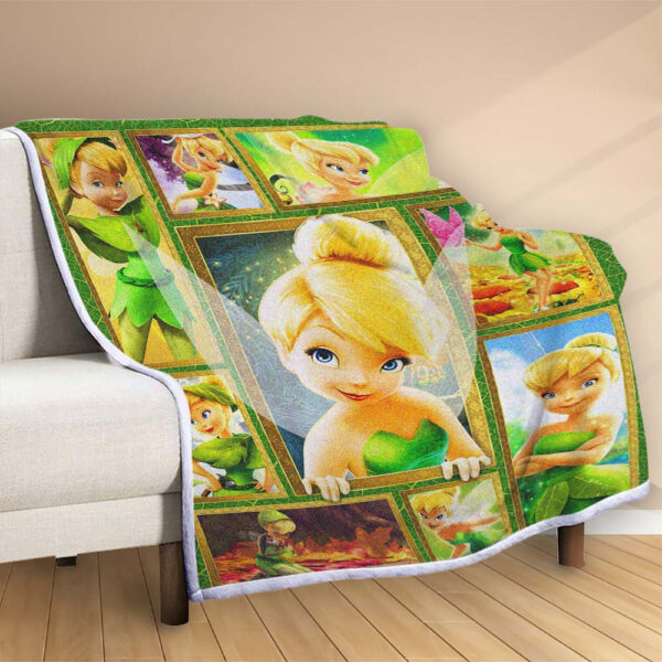 Plaid Clochette dans Peter Pan Couverture Polaire Plaid Canapé – Image 2