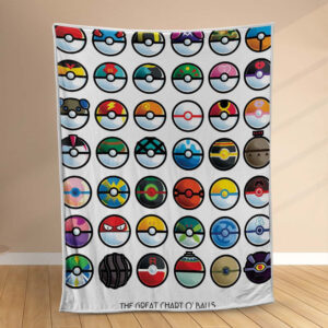 Plaid Les boules Pokemon du grand tableau Couverture Polaire Plaid Canapé