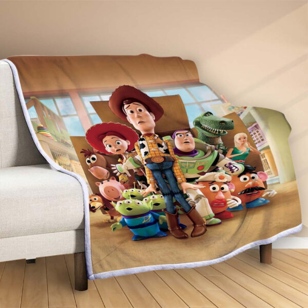 Plaid Personnages de Toy Story 1003 Couverture Polaire Plaid Canapé – Image 2