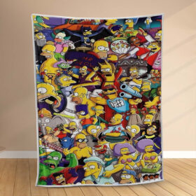 Plaid Les Simpsons Couverture Polaire Plaid Canapé
