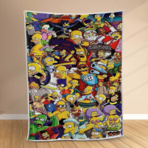 Plaid Les Simpsons Couverture Polaire Plaid Canapé