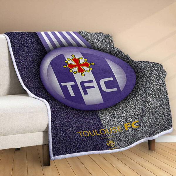 Plaid Toulouse FC 5 Couverture Polaire Plaid Canapé – Image 2
