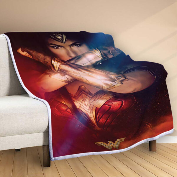 Plaid Wonder Woman DC 1002 Couverture Polaire Plaid Canapé – Image 2