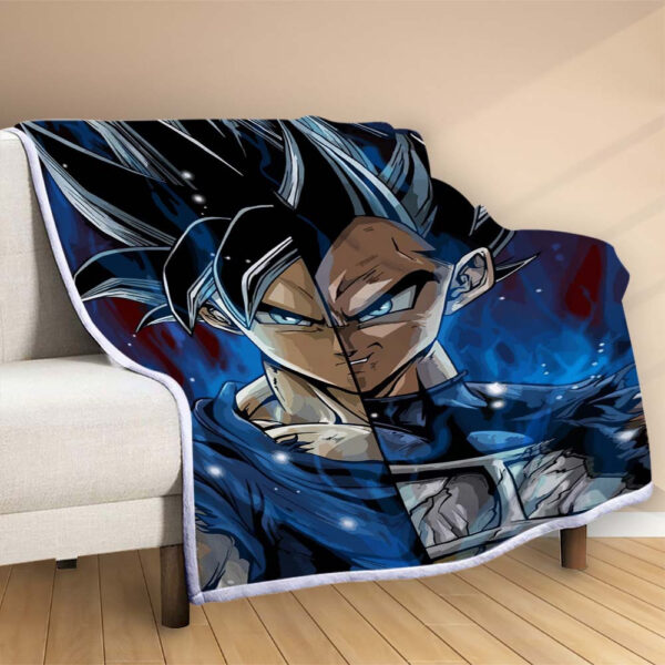Plaid Végéta Dragon Ball 1001 Couverture Polaire Plaid Canapé – Image 2