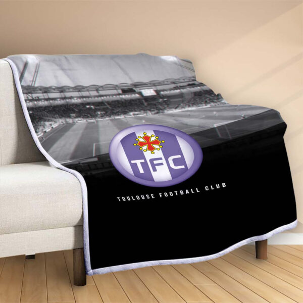 Plaid Toulouse FC 7 Couverture Polaire Plaid Canapé – Image 2
