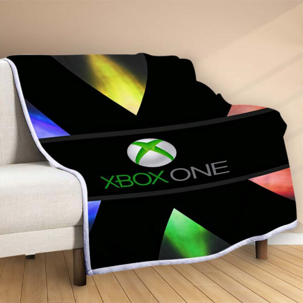 Plaid Salle de jeux Xbox One Couverture Polaire Plaid Canapé – Image 2