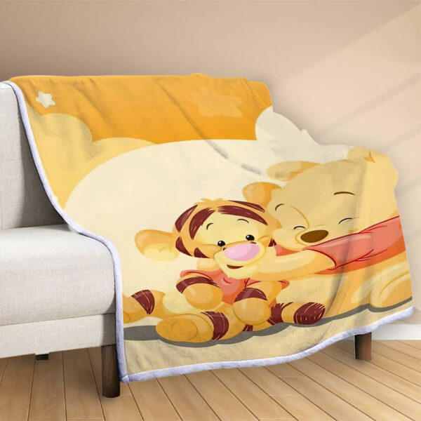 Plaid Les personnages de Winnie l'ourson 1007 Couverture Polaire Plaid Canapé – Image 2