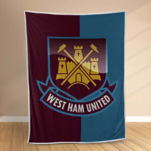 Plaid West Ham United Football Club 15 Couverture Polaire Plaid Canapé
