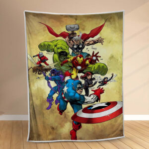 Plaid L'art des Avengers Couverture Polaire Plaid Canapé