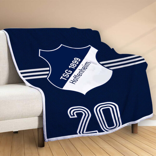 Plaid TSG 1899 Hoffenheim TSG10 Couverture Polaire Plaid Canapé – Image 2