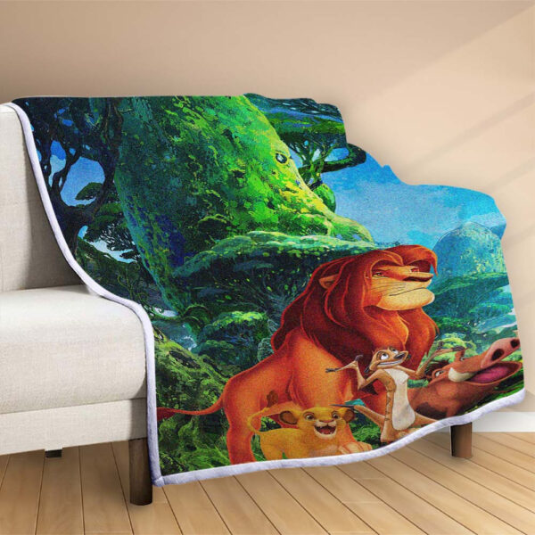 Plaid Le roi Lion Couverture Polaire Plaid Canapé – Image 2