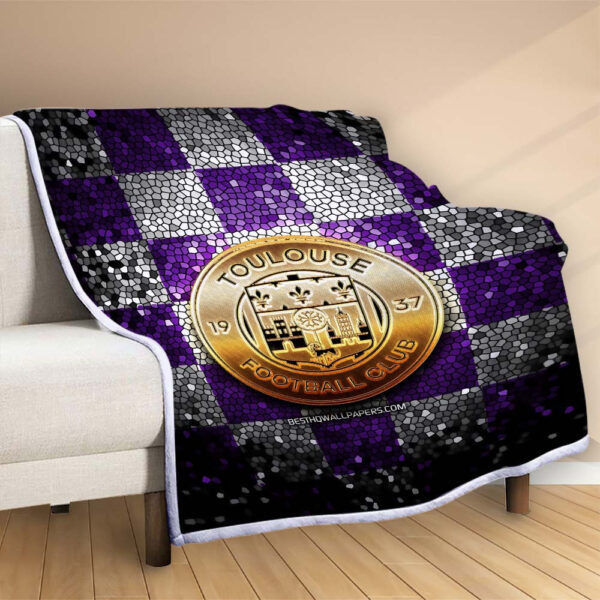 Plaid Toulouse FC 3 Couverture Polaire Plaid Canapé – Image 2