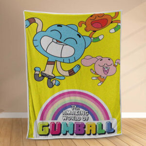 Plaid Le monde incroyable de Gumball Couverture Polaire Plaid Canapé