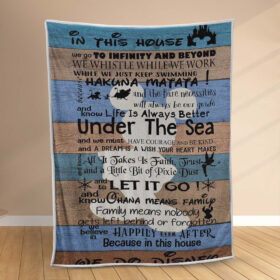 Plaid Nous faisons Disney dans cette maison Citation sur Couverture Polaire Plaid Canapé