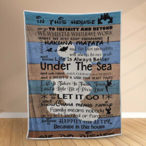 Plaid Nous faisons Disney dans cette maison Citation sur Couverture Polaire Plaid Canapé