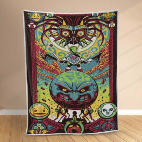 Plaid The Legend of Zelda Majora Mask Carpet Tapis Couverture Polaire Plaid Canapé