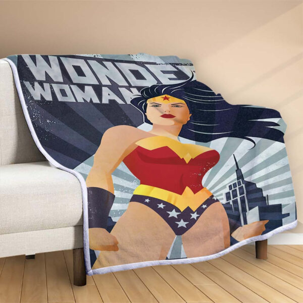Plaid Wonder Woman DC 1001 Couverture Polaire Plaid Canapé – Image 2