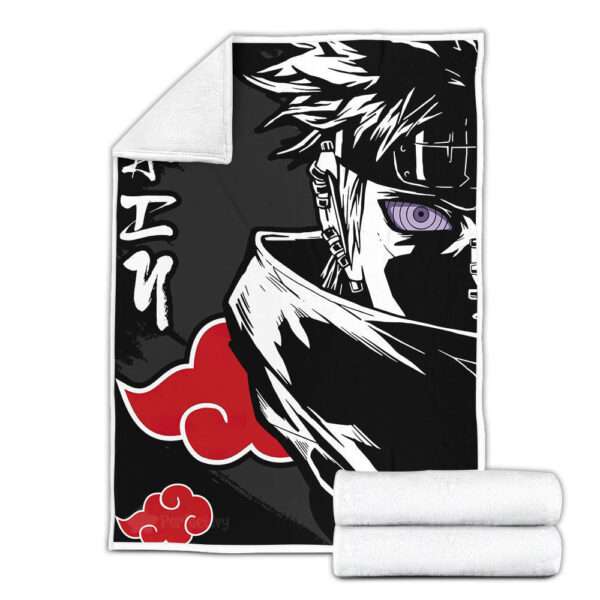 Plaid Akatsuki Pain Naruto Couverture Plaid Polaire Plaid Canapé – Image 3