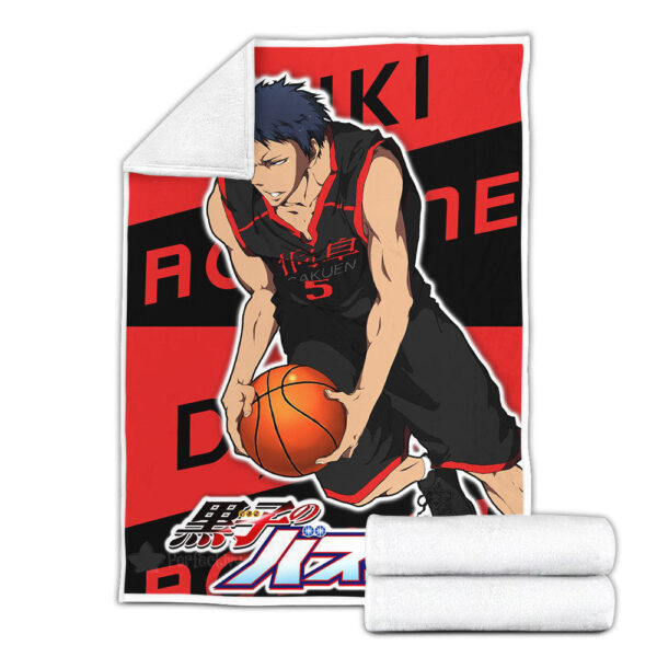 Plaid Daiki Aomine Kuroko no Basket Couverture Plaid Polaire Plaid Canapé – Image 3