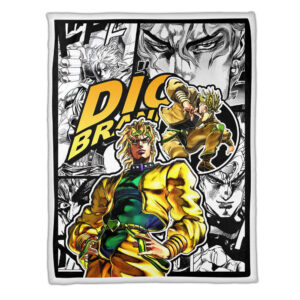 Plaid Dio Brando JJBA JoJo's bizarre adventure Couverture Plaid Polaire Plaid Canapé