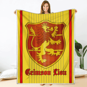 Plaid Crimson Lion Magic Knights Black Clover Couverture Plaid Polaire Plaid Canapé