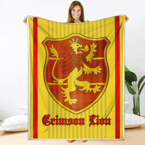 Plaid Crimson Lion Magic Knights Black Clover Couverture Plaid Polaire Plaid Canapé