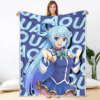 Plaid Aqua KonoSuba Couverture Plaid Polaire Plaid Canapé