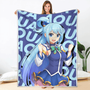 Plaid Aqua KonoSuba Couverture Plaid Polaire Plaid Canapé