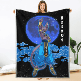 Plaid Beerus Dragon Ball DBZ 02 Couverture Plaid Polaire Plaid Canapé