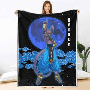 Plaid Beerus Dragon Ball DBZ 02 Couverture Plaid Polaire Plaid Canapé