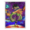 Plaid Broly Dragon Ball DBZ 01 Couverture Plaid Polaire Plaid Canapé