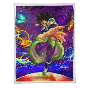 Plaid Broly Dragon Ball DBZ 01 Couverture Plaid Polaire Plaid Canapé