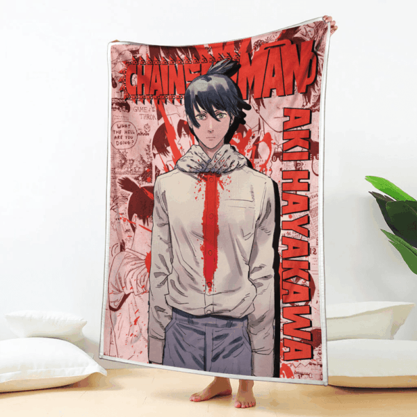 Plaid Aki Hayakawa Chainsaw Man 02 Couverture Plaid Polaire Plaid Canapé – Image 2