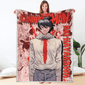 Plaid Aki Hayakawa Chainsaw Man 02 Couverture Plaid Polaire Plaid Canapé