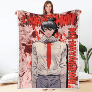 Plaid Aki Hayakawa Chainsaw Man 02 Couverture Plaid Polaire Plaid Canapé