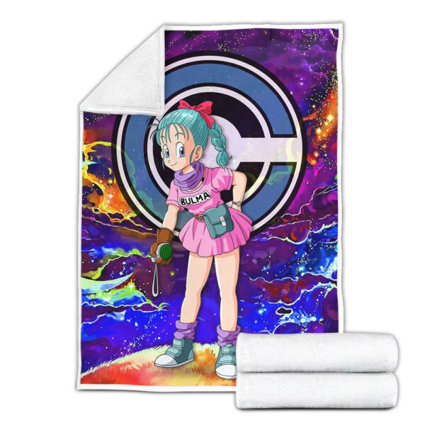 Plaid Bulma Dragon Ball DBZ 01 Couverture Plaid Polaire Plaid Canapé – Image 2