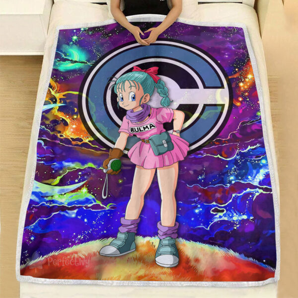 Plaid Bulma Dragon Ball DBZ 01 Couverture Plaid Polaire Plaid Canapé – Image 3